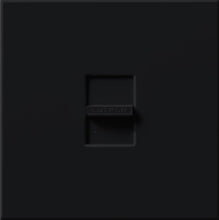 Lutron N-1500-BL Nova 1500W Incandescent / Halogen Single Location Slide-to-Off Dimmer in Black