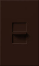 Lutron NT-1003P-BR Nova T 1000W Incandescent / Halogen Single Pole / 3-Way Preset Dimmer in Brown, Matte Finish