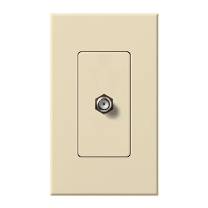 Lutron NT-CJ-BE Nova T Single Cable Jack in Beige, Matte Finish