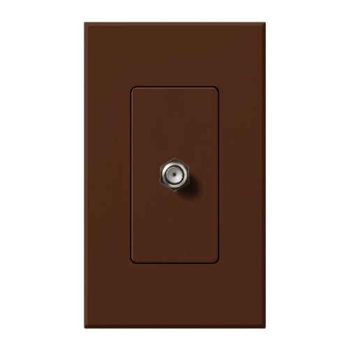 Lutron NT-CJ-SI Nova T Single Cable Jack in Sienna, Matte Finish