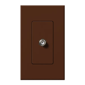 Lutron NT-CJ-SI Nova T Single Cable Jack in Sienna, Matte Finish