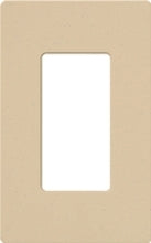 Lutron NT-R3-FB-BE Nova T Screwless 1 Gang Wallplate Decora Opening, Fins Broken, in Beige, Matte Finish