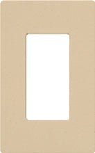 Lutron NT-R3-NFB-BE Nova T Screwless 1 Gang Wallplate Decora Opening, No Fins Broken, in Beige, Matte Finish