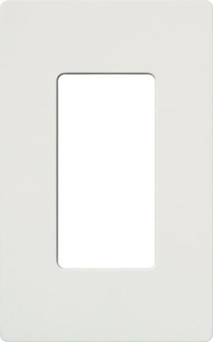 Lutron NT-R3-NFB-CLA Nova T Screwless 1 Gang Wallplate Decora Opening, No Fins Broken, in Clear Anodized, Aluminum Finish