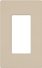Lutron NT-R3-NFB-TP Nova T Screwless 1 Gang Wallplate Decora Opening, No Fins Broken, in Taupe, Matte Finish