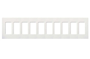 Lutron NT-R3R3R3R3R3R3R3R3R3R3-FB-AU Nova T Screwless 10 Gang Wallplate Decora Opening, Fins Broken, in Gold Plated, Special Metal Finish