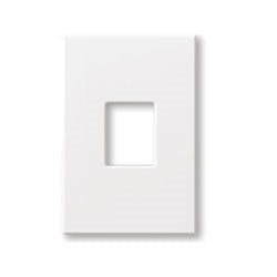 Lutron NT-S-NFB-BL Nova T, 1-Gang Wallplate, For Nova T Dimmers & Switches, No Fins Broken in Black, Matte Finish
