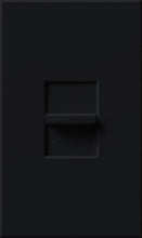 Lutron NTF-10-BL Nova T 120V / 16A Fluorescent 3-Wire / Hi-Lume LED Single Pole Slide-to-Off Dimmer in Black, Matte Finish
