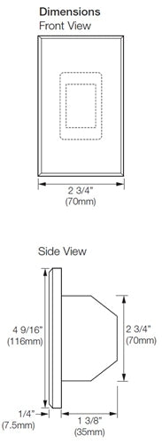 Lutron NTGRX-1S-BL Grafik Eye Vareo Style Wallstation in Black