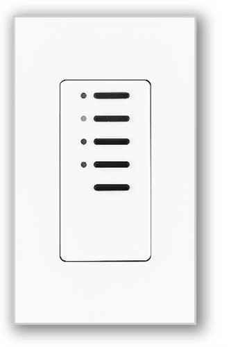 Lutron NTGRX-4M-WH Grafik Eye Architectural 4-Button Master Control Wallstation in White