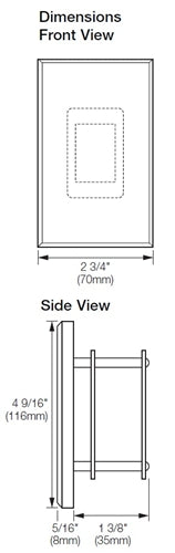 Lutron NTGRX-4PS-BE Grafik Eye Architectural 4-Partition Status Wallstation in Beige