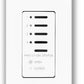 Lutron NTGRX-4PS-IV Grafik Eye Architectural 4-Partition Status Wallstation in Ivory