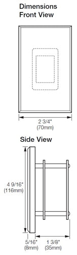Lutron NTGRX-4S-WH Grafik Eye Architectural 4-Scene with Off and Raise/Lower Wallstation in White