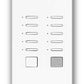 Lutron NTGRX-KP10-GR Grafik Eye 10-Slim Button Wallstation in Gray