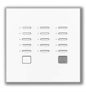 Lutron NTGRX-KP15-GR Grafik Eye 15-Slim Button Wallstation in Gray