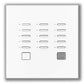 Lutron NTGRX-KP15-IV Grafik Eye 15-Slim Button Wallstation in Ivory