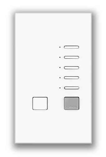 Lutron NTGRX-KP5-WH Grafik Eye 5-Slim Button Wallstation in White