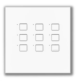 Lutron NTGRX-LB9-BL Grafik Eye 9-Large Button Wallstation in Black