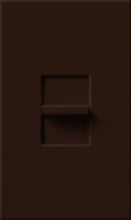 Lutron NTRP-250-BR Nova T 250W Dimmable LED or CFL, 500W Incandescent/Halogen, 500W ELVWith Halogen, Single Pole Reverse-Phase Electronic Low Voltage Dimmer Brown, Matte Finish