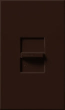 Lutron NTSTV-DV-BR Nova T 8 Amps LED / Fluorescent 0-10 VDC, Line Voltage Single Pole Slide-to-Off Dimmer in Brown, Matte Finish