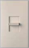 Lutron NTSTV-DV-TP Nova T 8 Amps LED / Fluorescent 0-10 VDC, Line Voltage Single Pole Slide-to-Off Dimmer in Taupe, Matte Finish
