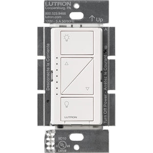 Lutron PD-10NXD-WH Caseta Wireless 1000W Incandescent or Halogen, 250W CFL or LED Single Pole / Multi location Dimmer in White