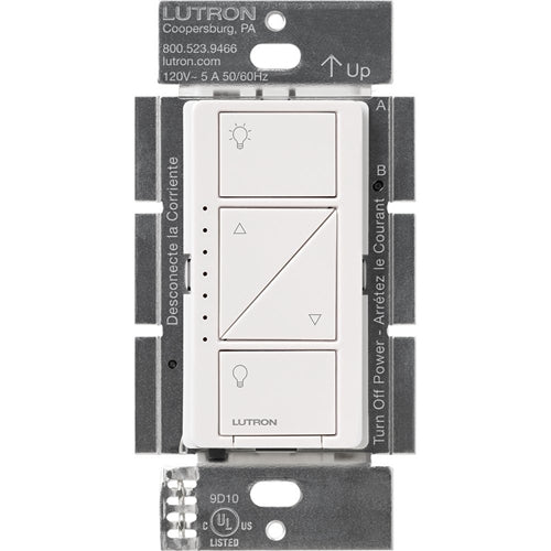 Lutron PD-10NXD-WH Caseta Wireless 1000W Incandescent or Halogen, 250W CFL or LED Single Pole / Multi location Dimmer in White