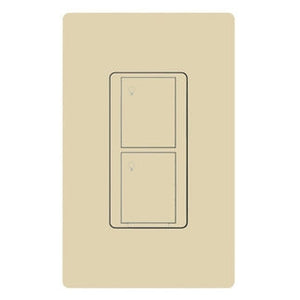 Lutron PD-5S-DV-IV 5A 2-button RF Switch, 5A Lighting/ 3A Fan (1/10 HP Motor, 120 V only), Ivory