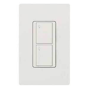 Lutron PD-5S-DV-WH 5A 2-button RF Switch, 5A Lighting/ 3A Fan (1/10 HP Motor, 120 V only), White