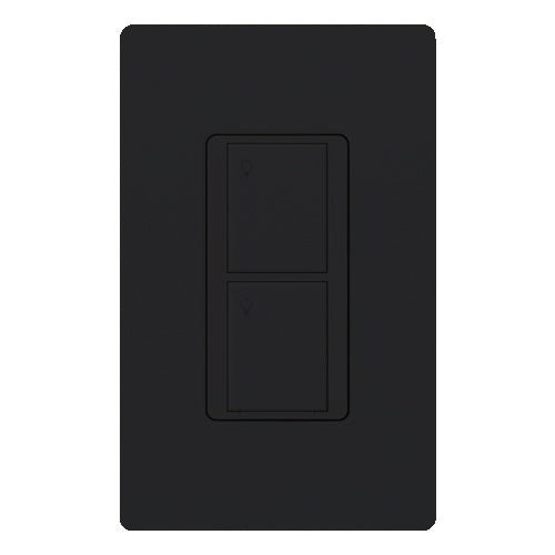 Lutron PD-5WS-DV-BL Caseta Wireless 5A 120-277V 2-button RF Single Pole / Multi Location Switch, Black