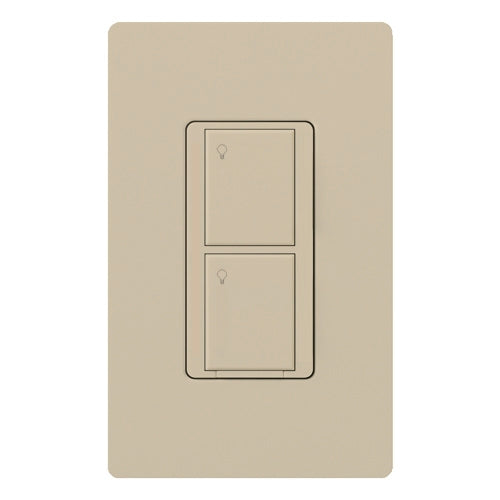 Lutron PD-5WS-DV-LA Caseta Wireless 5A 120-277V 2-button RF Single Pole / Multi Location Switch, Light Almond