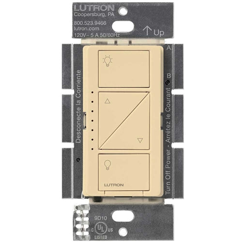 Lutron PD-6WCL-IV Caseta Wireless 600W Incandescent, 150W CFL or LED Single Pole / Multi Location Dimmer in Ivory