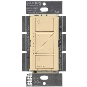 Lutron PD-6WCL-IV Caseta Wireless 600W Incandescent, 150W CFL or LED Single Pole / Multi Location Dimmer in Ivory