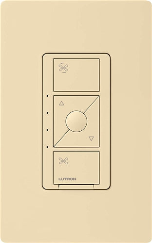 Lutron PD-FSQN-IV Caseta Wireless 1.5 A Single Fan Speed Control, Neutral Connection Required in Ivory