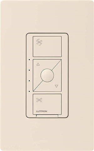 Lutron PD-FSQN-LA Caseta Wireless 1.5 A Single Fan Speed Control, Neutral Connection Required in Light Almond