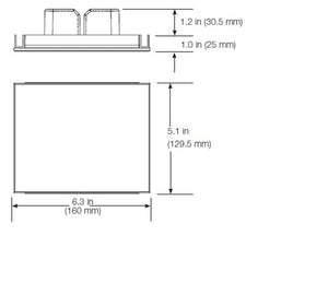Lutron PHPM-3F-120-WH 3-Wire Fluorescent Power Module, 16A 120V