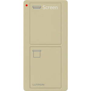 Lutron PJ2-2B-GIV-S08 Pico Wireless Control with indicator LED, 434 Mhz, 2-Button with Screen Icon Engraving in Ivory