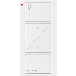 Lutron PJ2-2BRL-GWH-L01 Pico Wireless Control with indicator LED, 434 Mhz, 2-Button with Raise/Lower and Icon Engraving in White