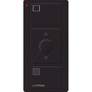 Lutron PJ2-3BRL-GBL-S01 Pico Wireless Control with indicator LED, 434 Mhz, 3-Button with Raise/Lower and Shade Icon Engraving in Black