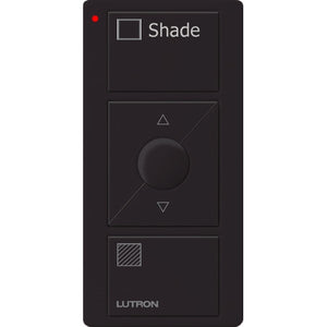 Lutron PJ2-3BRL-GBL-S02 Pico Wireless Control with indicator LED, 434 Mhz, 3-Button with Raise/Lower and Shade Text Engraving in Black