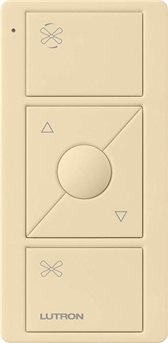 Lutron PJ2-3BRL-GIV-F01 Pico Remote for Caseta Wireless Smart Fan Speed Control in Ivory