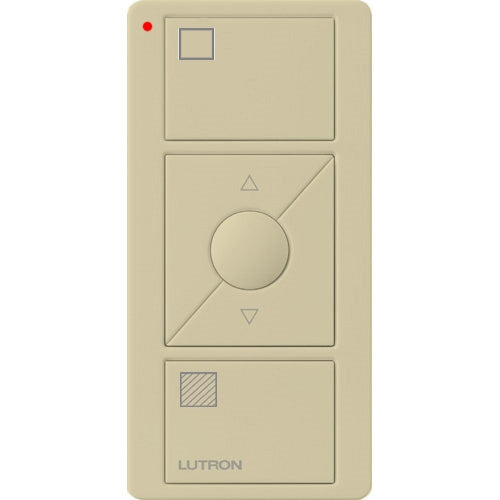 Lutron PJ2-3BRL-GIV-S01 Pico Wireless Control with indicator LED, 434 Mhz, 3-Button with Raise/Lower and Shade Icon Engraving in Ivory