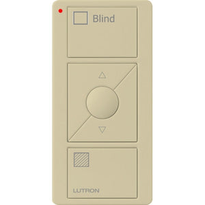 Lutron PJ2-3BRL-GIV-S09 Pico Wireless Control with indicator LED, 434 Mhz, 3-Button with Raise/Lower and Sheer Blind Text Engraving in Ivory