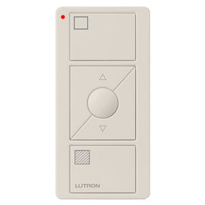 Lutron PJ2-3BRL-GLA-S01 Pico Wireless Control with indicator LED, 434 Mhz, 3-Button with Raise/Lower and Shade Icon Engraving in Light Almond