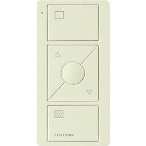 Lutron PJ2-3BRL-TBI-S01 Pico Wireless Control with indicator LED, 434 Mhz, 3-Button with Raise/Lower and Shade Icon Engraving in Biscuit, Satin Color