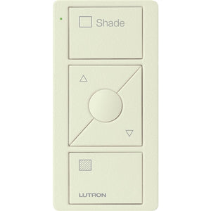 Lutron PJ2-3BRL-TBI-S02 Pico Wireless Control with indicator LED, 434 Mhz, 3-Button with Raise/Lower and Shade Text Engraving in Biscuit, Satin Color