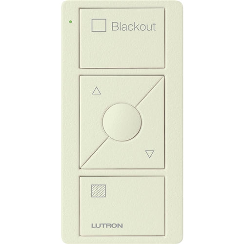 Lutron PJ2-3BRL-TBI-S03 Pico Wireless Control with indicator LED, 434 Mhz, 3-Button with Raise/Lower and Biscuit, Satin Colorout Text Engraving in Biscuit, Satin Color