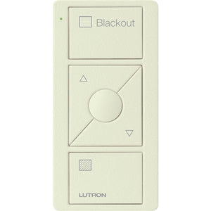 Lutron PJ2-3BRL-TBI-S03 Pico Wireless Control with indicator LED, 434 Mhz, 3-Button with Raise/Lower and Biscuit, Satin Colorout Text Engraving in Biscuit, Satin Color