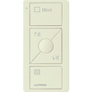 Lutron PJ2-3BRL-TBI-S05 Pico Wireless Control with indicator LED, 434 Mhz, 3-Button with Raise/Lower and Blind Text Engraving in Biscuit, Satin Color