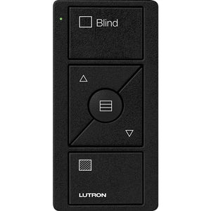 Lutron PJ2-3BRL-TMN-S09 Pico Wireless Control with indicator LED, 434 Mhz, 3-Button with Raise/Lower and Sheer Blind Text Engraving in Black, Satin Color